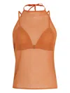 Osklen Cotton Tank Top In Orange
