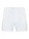 Osklen Cotton Textured Shorts In White