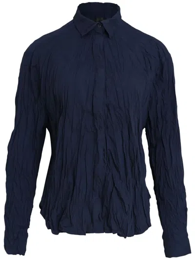 Osklen Crease-effect Shirt In Blue