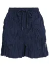 Osklen Crease-effect Shorts In Blue