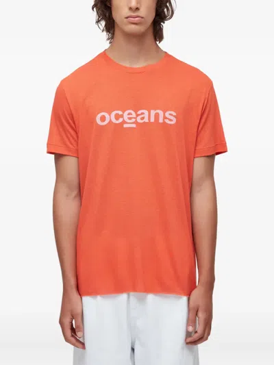 Osklen Crew-neck T-shirt In Orange