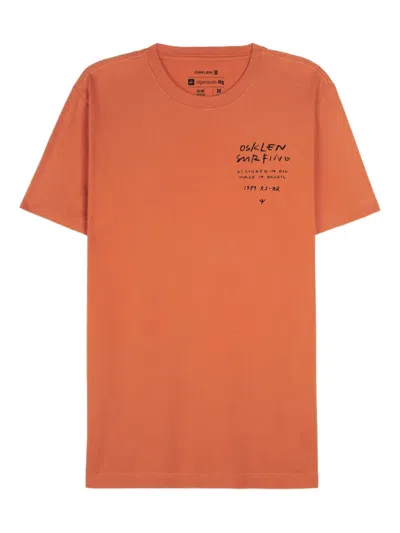 Osklen Crew-neck T-shirt In Orange