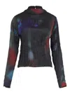 Osklen Crinkle-effect Long-sleeve Top In Multi