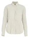 Osklen Crinkled Long-sleeve Shirt In Neutral