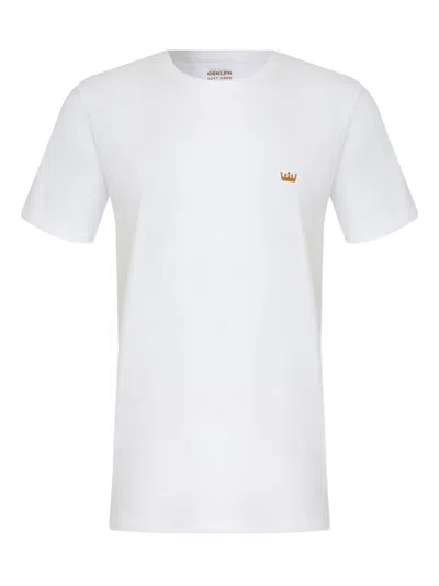 Osklen Crown-embroidered T-shirt In White