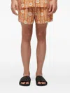 Osklen Daisy Floral-pattern Drawstring Shorts In Multi