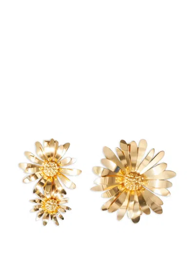 Osklen デイジーモチーフ ヘアクリップ セット In Gold