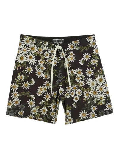 Osklen Daisy Night Drawstring Swim Shorts In Multi