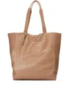 Osklen Debossed-logo Leather Tote Bag In Brown