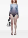 Osklen Degrade Long-sleeve Bodysuit In Blue