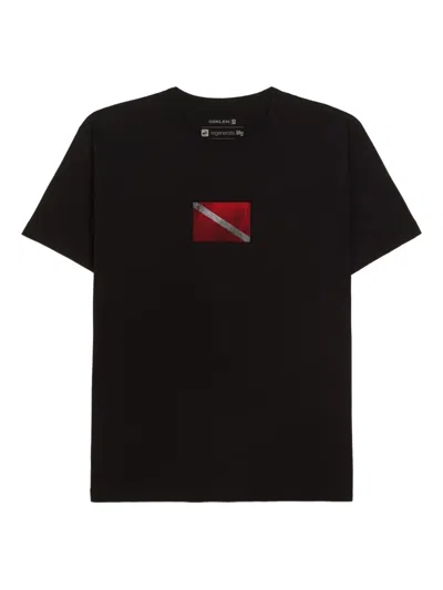 Osklen Diver-flag T-shirt In Black