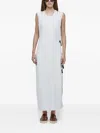 Osklen Double-layer Tassel Dress In White