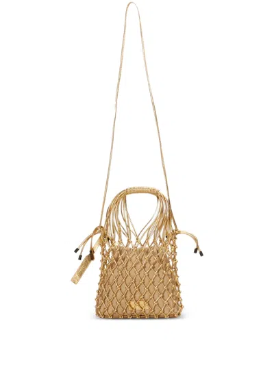 Osklen Drawstring Bucket Bag In Gold
