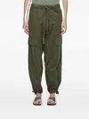 Osklen Drawstring Cargo Trousers In Green