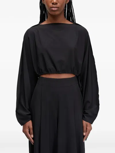 Osklen Drawstring Long-sleeve Top In Black