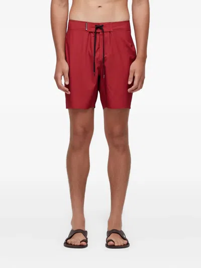 Osklen Drawstring Swim Shorts In Red