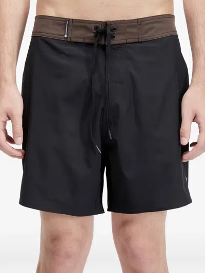 Osklen Drawstring Waistband Swim Shorts In Black