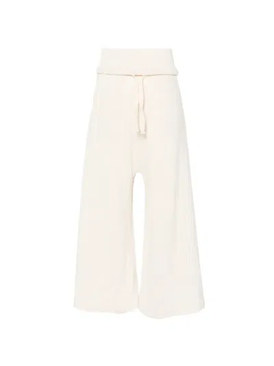 Osklen Drawstring Wide Leg Trousers In Neutral