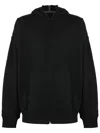Osklen Drop-shoulder Zip-up Hoodie In Black