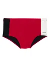 Osklen Duo-colour Swim Trunks In Red