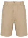Osklen E-basics Cotton Bermuda Shorts In Nude