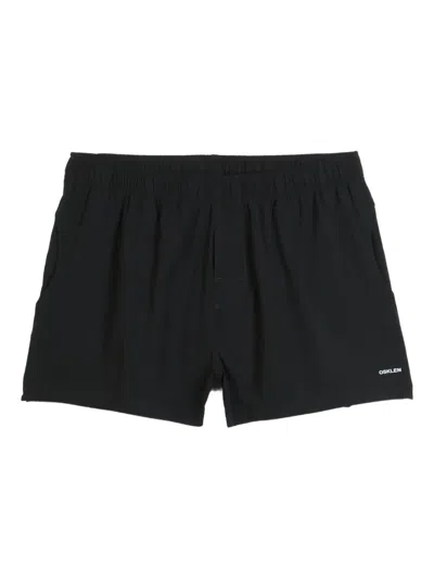 Osklen Elastic-waistband Pocket Shorts In Black