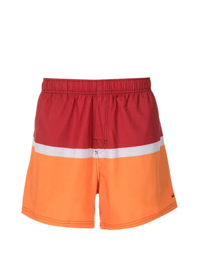 Osklen Elasticated-waist Striped Swim Shorts In Multi