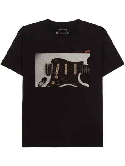 Osklen Electric Guitar T-shirt In Black