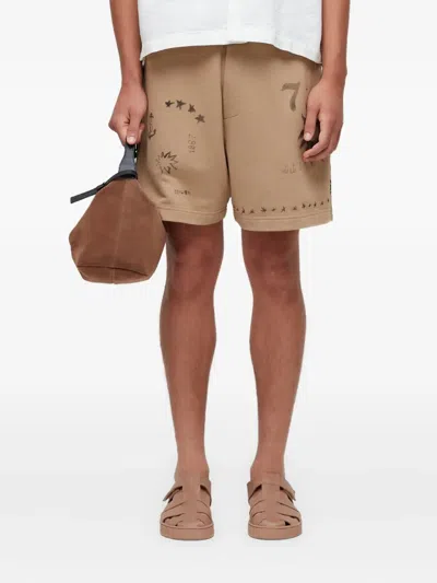 Osklen Elementos Twill Shorts In Neutral