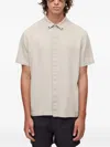 Osklen Embroidered Button-fastening Shirt In Neutral