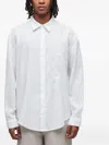 Osklen Embroidered Linen Shirt In White
