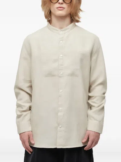 Osklen Embroidered Panel Shirt In White