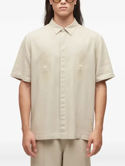 Osklen Embroidered Shirt In Neutral