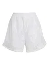 Osklen Embroidered Shorts In White
