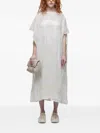 Osklen Embroidered Sunflower-motif Dress In White