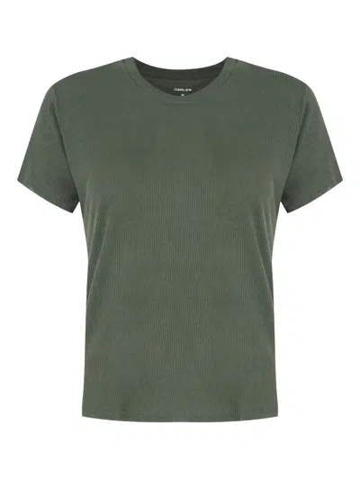 Osklen Fine-ribbed T-shirt In Green