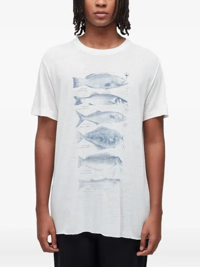 Osklen Fish-print T-shirt In White