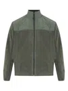 Osklen Fleece-panelled Jacket In Green