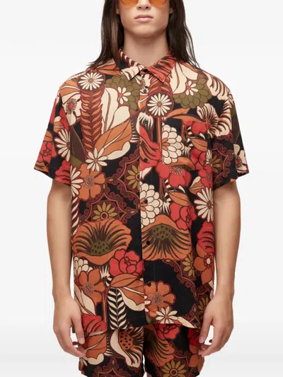 Osklen Floral-pattern Short-sleeve Shirt In Multi
