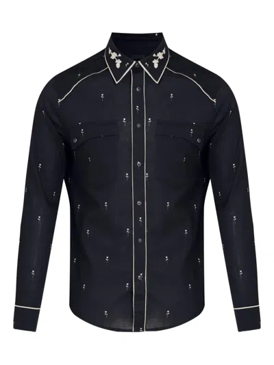 Osklen Floral-print Shirt In Black