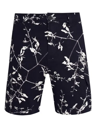 Osklen Floral-print Shorts In Black