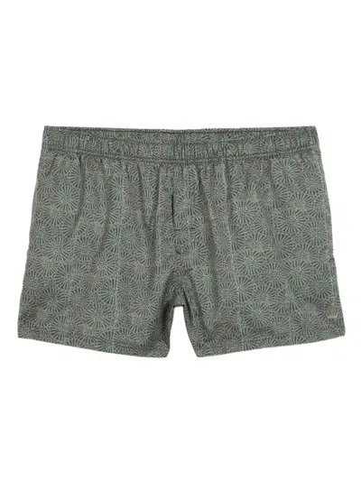 Osklen Floral-print Swim Shorts In Blue
