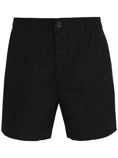 Osklen Flow Cotton Shorts In Black