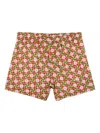 Osklen Flower-path Print Shorts In Green