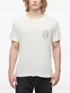 Osklen Flower-print Linen T-shirt In Neutral