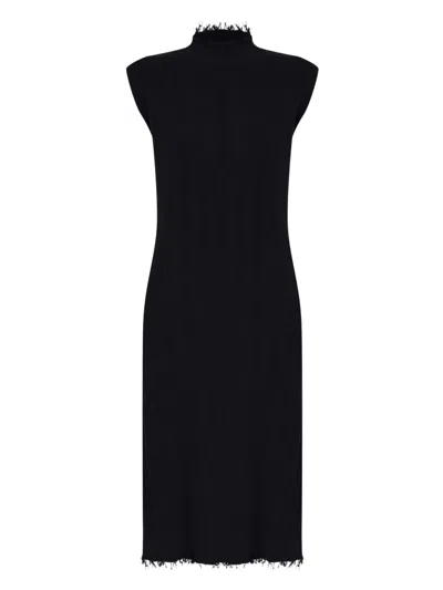 Osklen Frayed Dress In Black