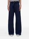 Osklen Frayed-hem Drawstring Trousers In Blue