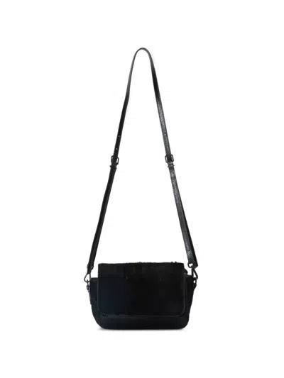 Osklen Fur Crossbody Bag In Black