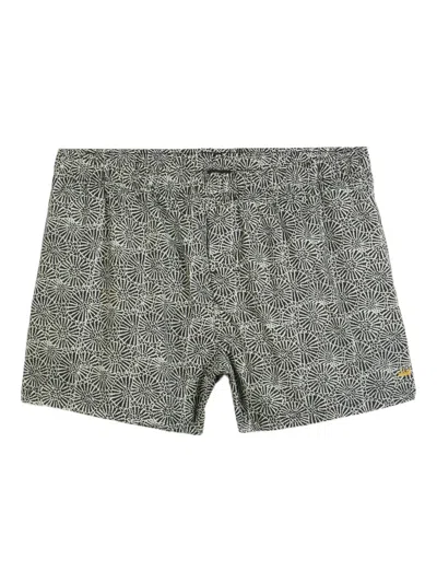 Osklen Geometric-print Swim Shorts In Black