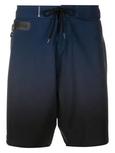 Osklen Gradient-effect Swim Shorts In Blue